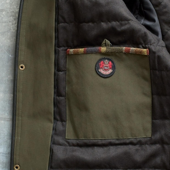 Pendleton Olive Stripe Coat Badlands National NWT - Picture 3 of 7